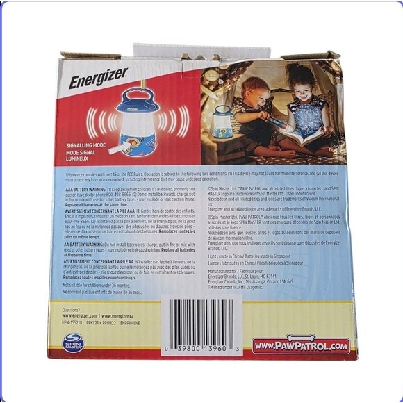 Paw Patrol Lantern Light + Flashlight Set Energizer Kids Battery Toy Camp Night - Picture 2 of 3